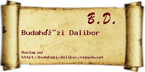 Budaházi Dalibor névjegykártya